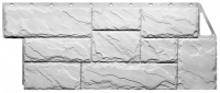 Фасадные панели FINEBER Камень крупный, мелованный белый