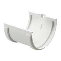 Соединитель желобов DOCKE STANDARD, белый