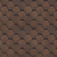 Гибкая черепица SHINGLAS Соната, коричневый