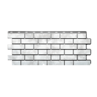 Фасадные панели FINEBER Кирпич клинкерный 3D, бело-коричневый