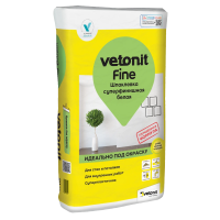 Шпаклевка полимерная Ветонит Файн, 20 кг