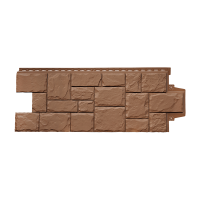 Фасадная панель Grand Line Крупный камень Стандарт, глина