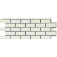 Фасадная панель Grand Line Состаренный кирпич Премиум, пломбирный