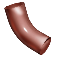 Колено трубы 60 Grand Line, медно-коричневый