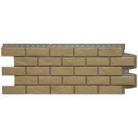 Фасадная панель Grand Line Состаренный кирпич Элит, солома