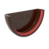 Заглушка желоба Grand Line Классика, коричневый