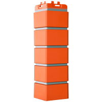 Угол наружный Grand Line Клинкерный кирпич Премиум, коралловый