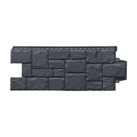 Фасадная панель Grand Line Крупный камень Стандарт, графит