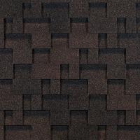 Гибкая черепица DOCKE Лабиринт, коричневый