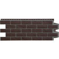 Фасадная панель Grand Line Состаренный кирпич Премиум, шоколадный