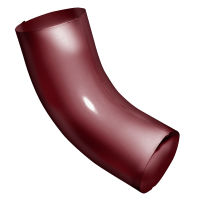 Колено трубы 60 Grand Line, винно-красный
