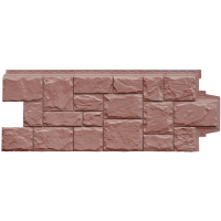 Фасадная панель Grand Line Крупный камень Элит, миндаль