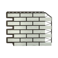 Фасадные панели FINEBER Кирпич баварский, белый