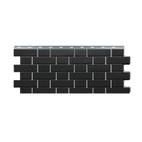 Фасадные панели FINEBER Кирпич клинкерный, черный