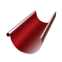 Желоб водосточный Grand Line 3м, коричнево-красный