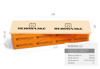 XPS Пеноплэкс 45C, 2400x600x40мм