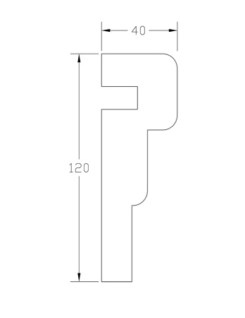Молдинг ForPRO М-40x120