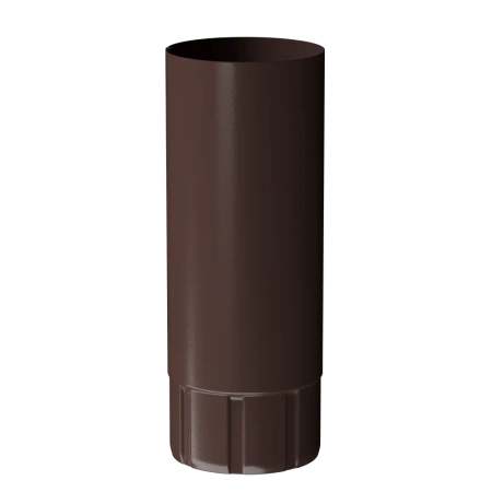 Труба водосточная DOCKE STAL PREMIUM, 1м, шоколад