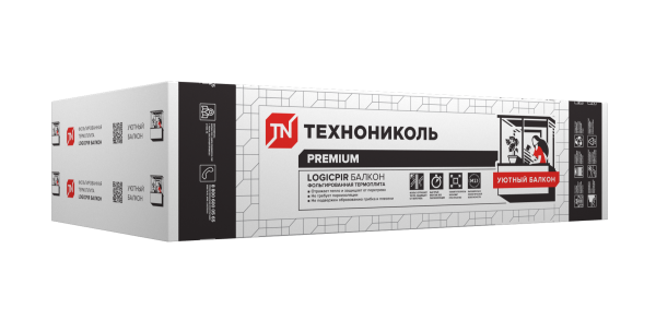 Плиты LOGICPIR Балкон, 1200x600x20мм