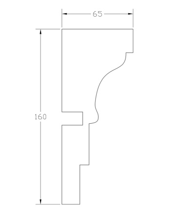 Наличник ForPRO Н-65x160