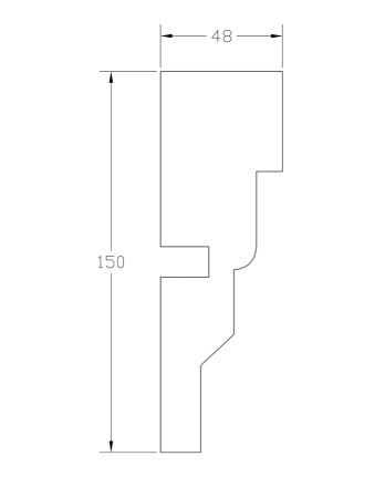 Наличник ForPRO Н-48x150