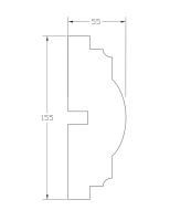 Молдинг ForPRO М-55x160