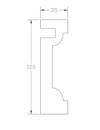 Молдинг ForPRO М-35x120
