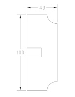Наличник ForPRO Н-40x100