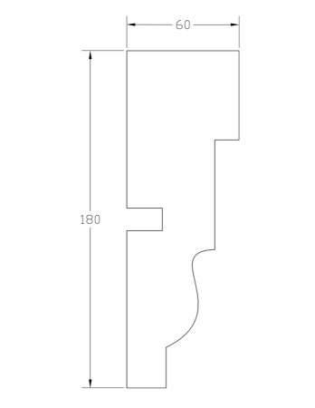 Наличник ForPRO Н-60x180