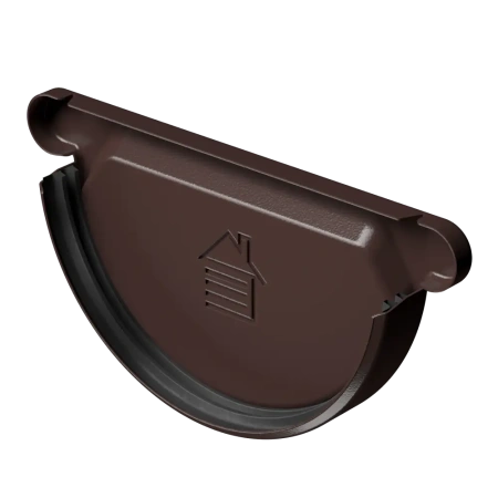 Заглушка желоба DOCKE STAL PREMIUM, шоколад