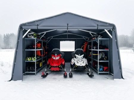 Каркасно тентовый гараж