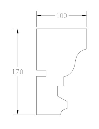 Карниз ForPRO К-100x170