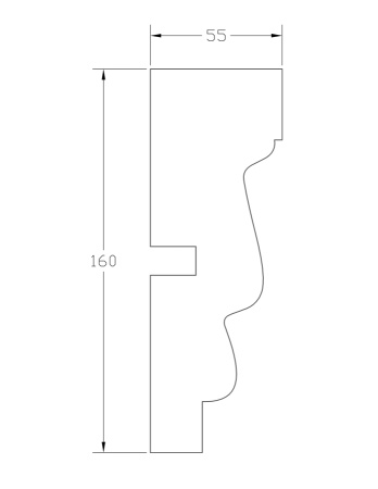 Наличник ForPRO Н-55x160