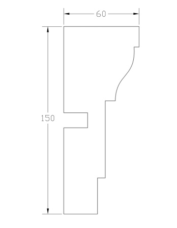 Наличник ForPRO Н-60x150