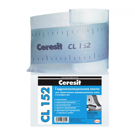 Лента водонепроницаемая Ceresit CL152, 10м