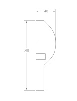 Молдинг ForPRO М-40x140