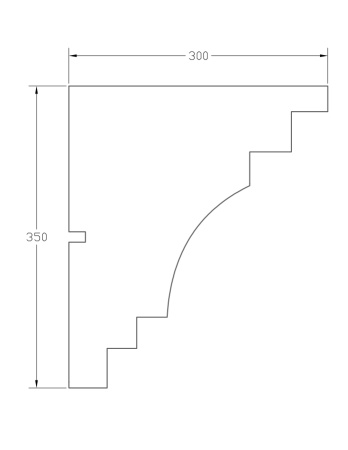 Карниз ForPRO К-300x350