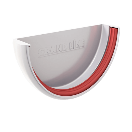 Заглушка желоба Grand Line Классика, белый