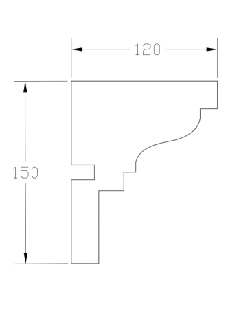 Карниз ForPRO К-120x150