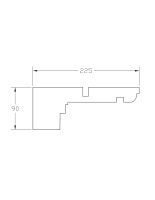 Карниз ForPRO К-225x90
