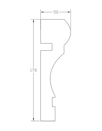 Молдинг ForPRO М-50x170