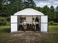 Тентовый гараж для мотоциклов и квадроциклов