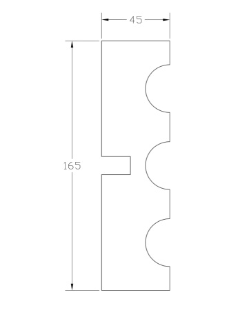 Наличник ForPRO Н-45x165