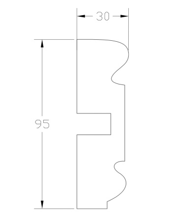 Наличник ForPRO Н-30x95