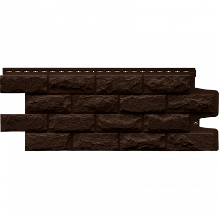 Фасадная панель Grand Line Колотый камень Стандарт, коричневый