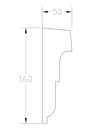 Подоконник ForPRO П-50x160 Подоконник ForPRO П-50x160
