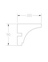 Карниз ForPRO К-100x90