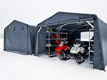 Каркасно тентовый гараж