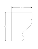 Подоконник ForPRO П-195x270