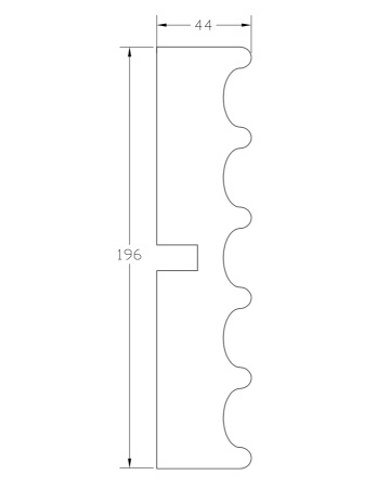 Наличник ForPRO Н-44x196(2)